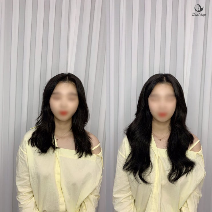  긴머리허쉬컷 I 붙임머리도 허쉬컷으로 가볍고 센스있게 I 유나샵붙임머리