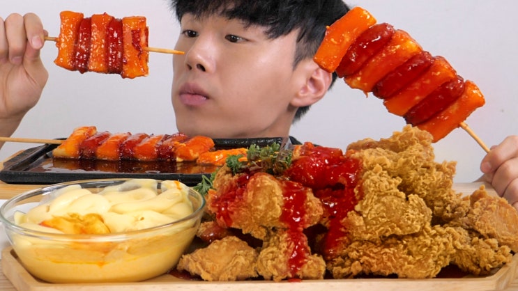  BBQ 황금올리브 순살 먹방 리뷰 + 볼케이노 소떡 + 속안심 아닙니다!