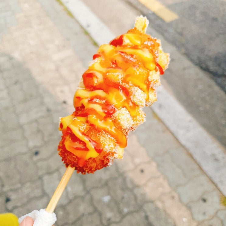  [양천구 목동. 명량핫도그 목동역점] - 고구마 통모짜 핫도그,메뉴, 소스