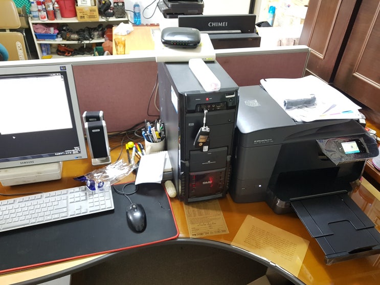  무한잉크프린터판매 복합기판매 - 울산 울주군 청량읍 덕하리 사무실에 hp8710복합기 판매 합니다.