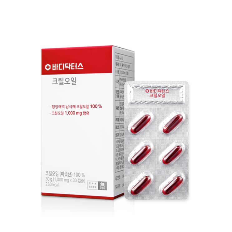  바디닥터스 남극해 크릴오일 1개월분, 1000ml, 30캡슐