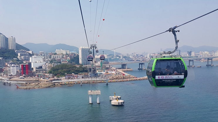  부산휴가지 송도해수욕장,해상케이블카(에어크루즈)타고 바다를 날자