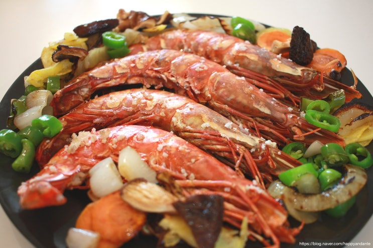  새우 소금구이하는 법/ 소금 새우구이/ 대서양 킹블랙타이거새우/ 킹블랙타이거새우 맛있게 먹는 법