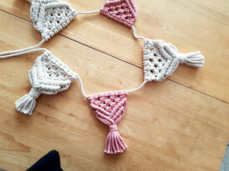  U Macrame l 마크라메 가랜드 만들기(diy macrame garland/macrame tutorial)