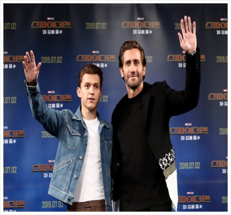  Tom Holland 톰 홀랜드 & 제이크 질렌할 Jake Gyllenhaal 스파이더맨: 파 프롬 홈 Spider-Man: Far From Home, 2019 來韓 (내한)/1