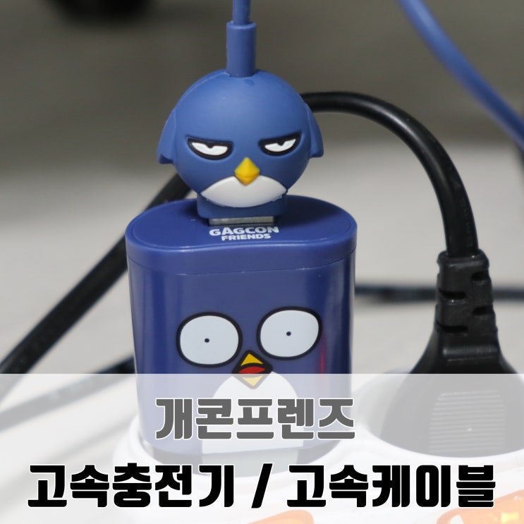  개콘프렌즈 스마트폰 고속충전기 / 케이블