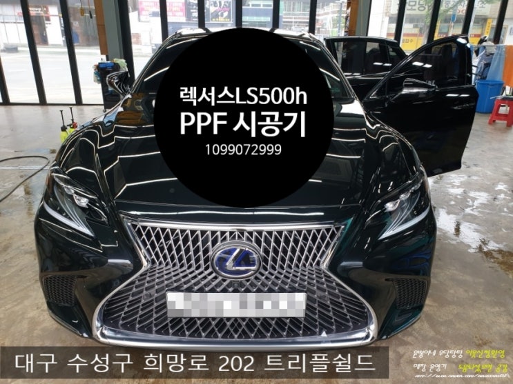  렉서스 LS500h PPF 시공기 (라이트, 도어컵, 도어엣지, 주유구, 드렁크리드, 사이드미러, 사이드스탭상단)