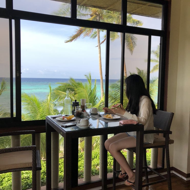 필리핀 보홀 안다 여행: 아일랜드 뷰 비치프론트 리조트 조식과 레스토랑
