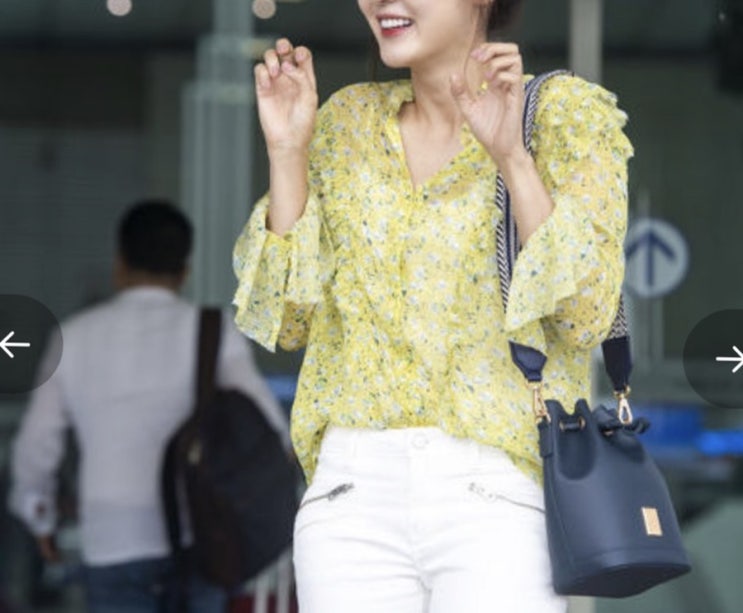  성유리가입었네요:)_zv옐로우러플블라우스_홀린