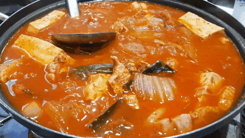  왕십리역 술집 만식이 실내포차에서 돼지김치찌개 냠냠