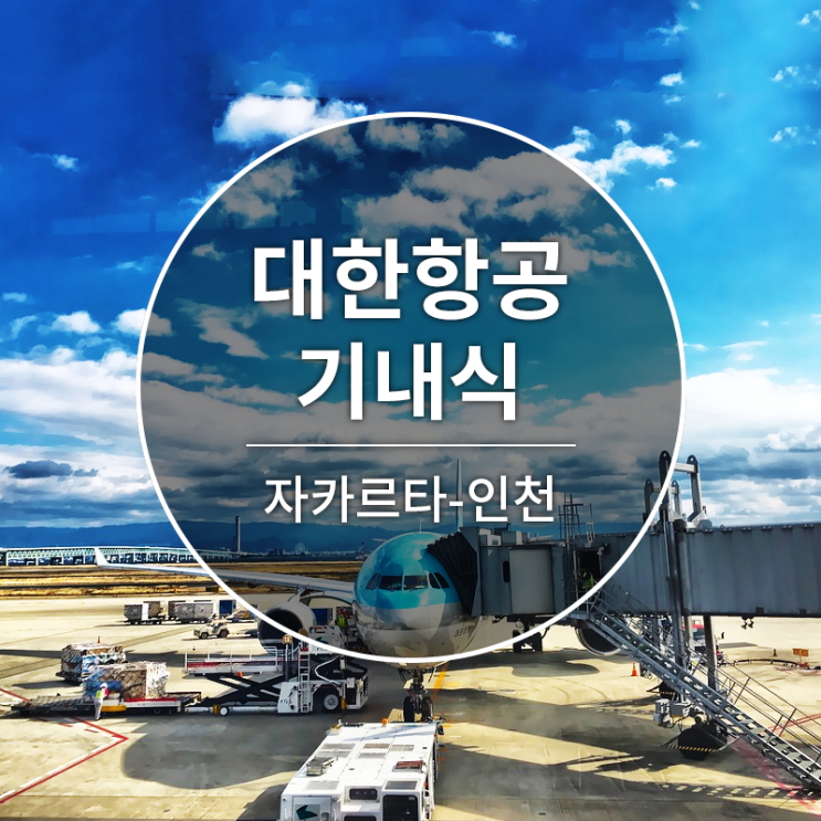 [대한항공][KE628][자카르타-인천]기내식!