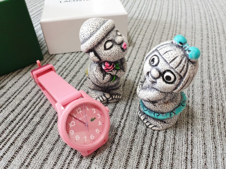 여자시계추천 라코스테 시계 - 실리콘소재 손목시계로 예쁘고 실용적이에욤