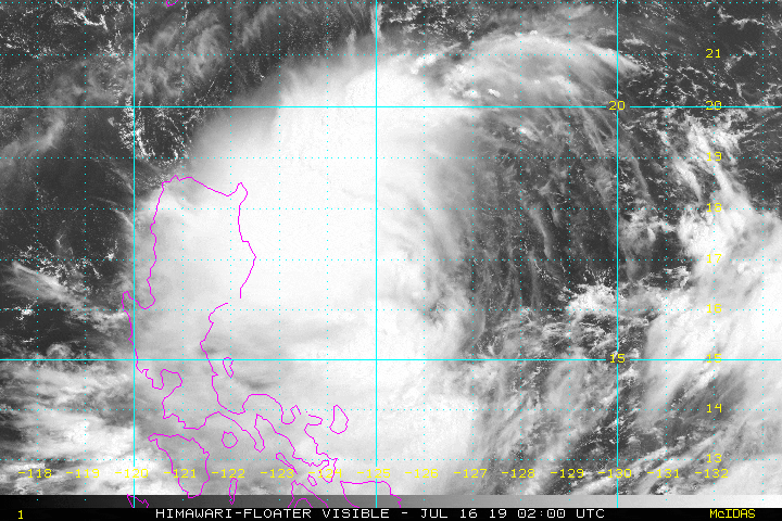 제 5호 태풍 다나스(201905, 06W TD Danas), 필리핀 루손 섬 동쪽 해상에서 발생. 진로는 아직 유동적으로 한국 영향 가능성 존재.