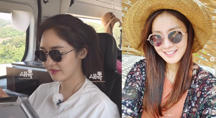  캠핑클럽 성유리, 이시영 인스타그램 패션 뷰 도로시 선글라스