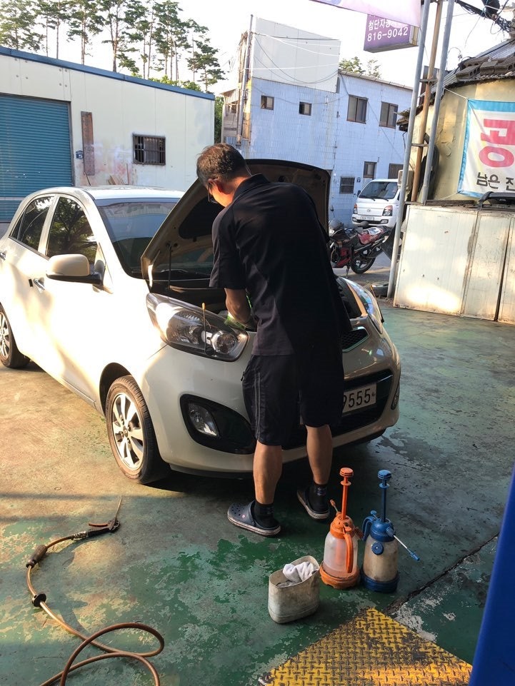 올뉴모닝 엔진오일 가격. 교체비용?!