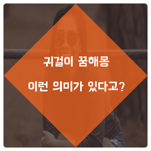 귀걸이 꿈 해몽 이런거였구나?