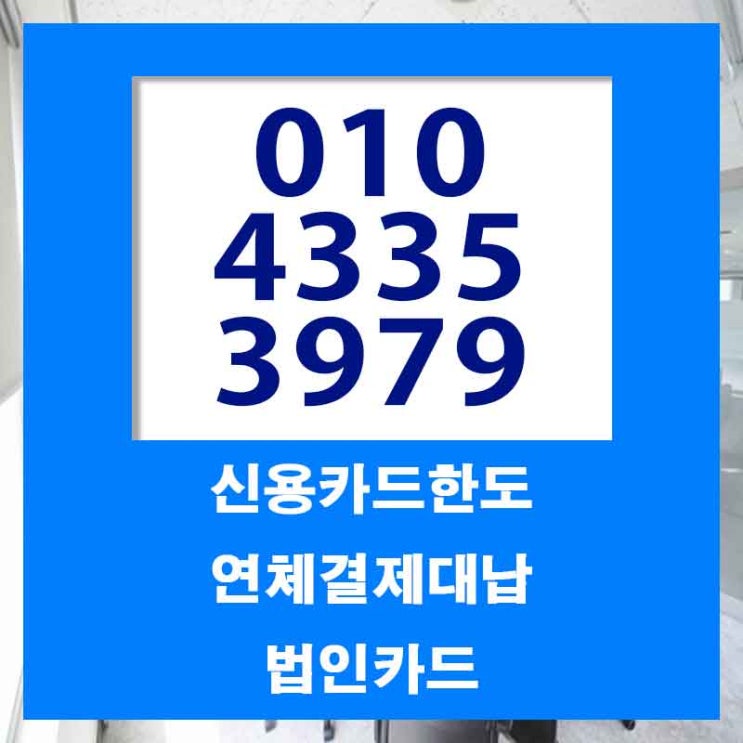  카드연체 신청부터 입금까지!