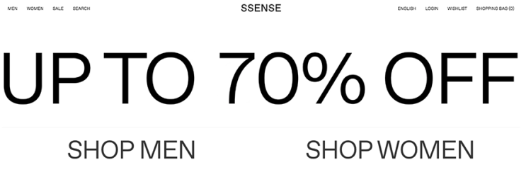 SSENSE 센스 직구 방법 - 아크네 스튜디오, 마르지엘라, 질샌더, 토템 최대 70% 할인