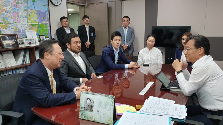  대한상공회의소 박용만 회장과 핀테크 기업 청년 CEO들과의 만남