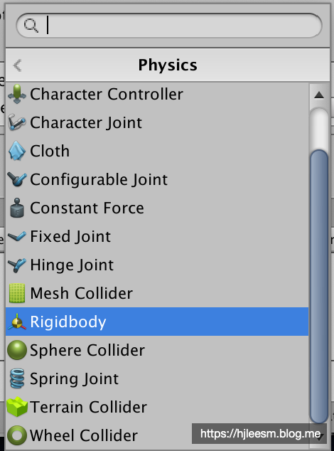  [Unity] Rigidbody Component 리지드바디 컴포넌트