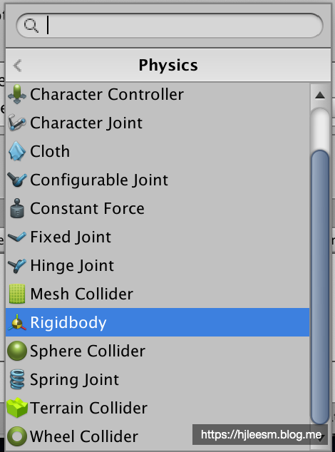 [Unity] Rigidbody Component 리지드바디 컴포넌트