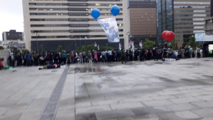  광화문 광장 우리공화당 천막 철거