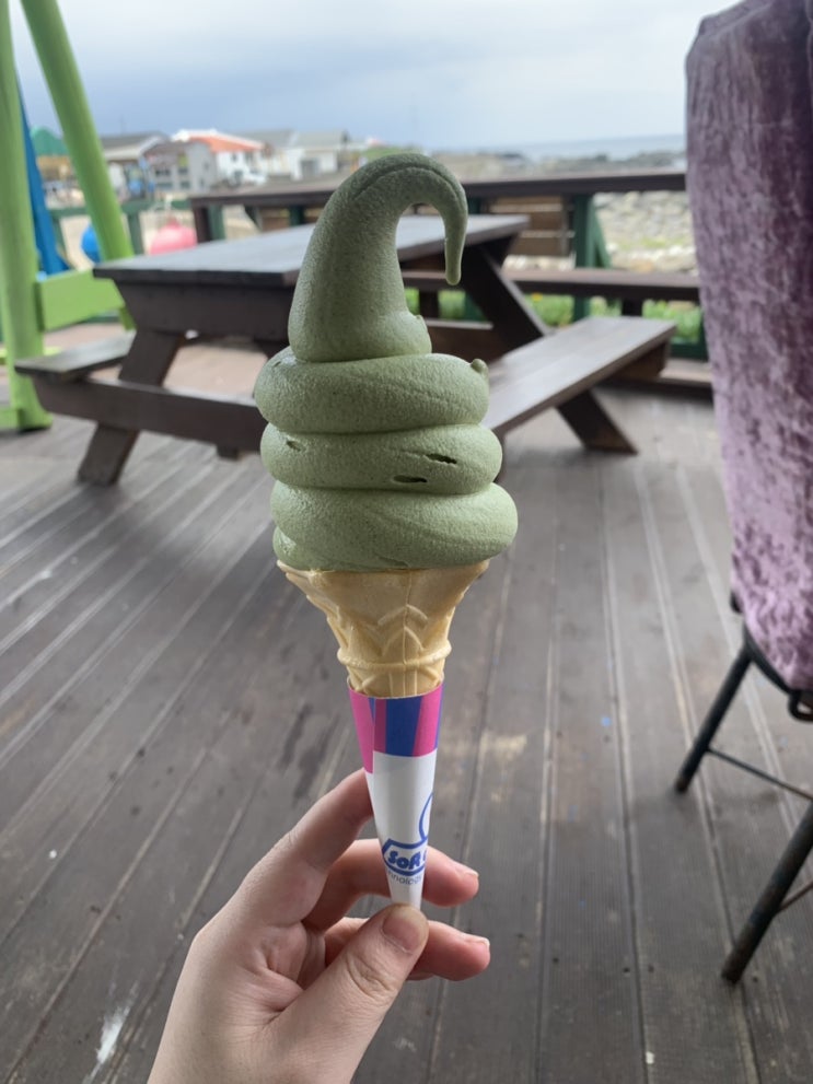  가파도 청보리 아이스크림 드셔보세요~~