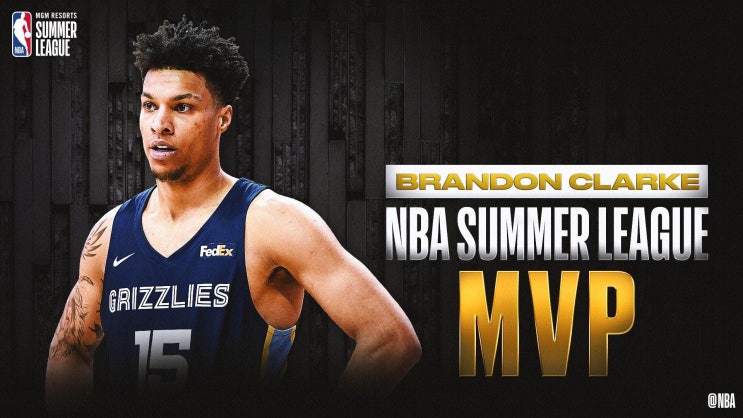  NBA 서머리그 멤피스 우승, 브랜든 클락 MVP 수상, 퍼스트-세컨드팀 발표