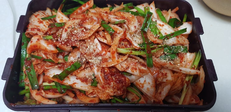  "백종원의 배추 겉절이"