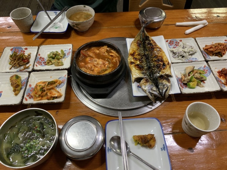 [성산 맛집]제주도 부촌식당/ 갈치조림, 고등어구이, 보말미역국/ 든든하고 만족스러운 점심!