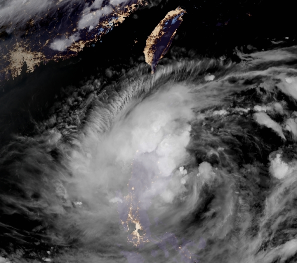 2019 태풍 다나스 서해 접근 중