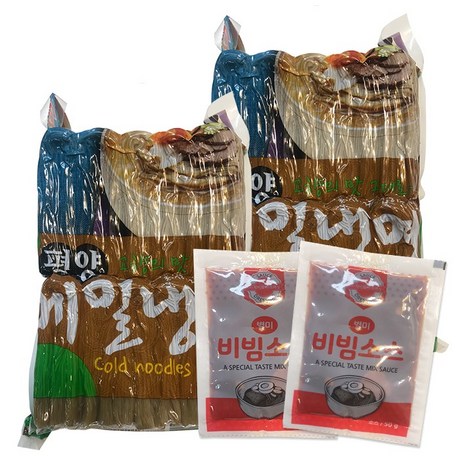  홍푸드 평양 메밀냉면 20인분+비빔장 20인분, 1세트