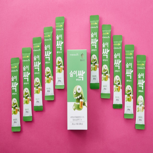  비비드헬스 [청포도맛]술이 싹 새싹보리 숙취해소젤리, 10개입, 20ml