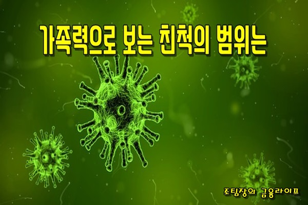  가족력으로 보는 친척의 범위는