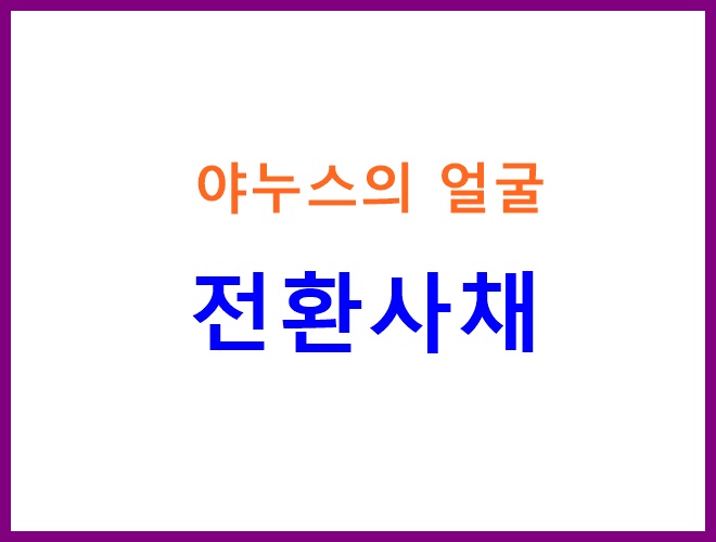  이것은 채권인가? 주식인가? 야누스의 얼굴 "전환사채"