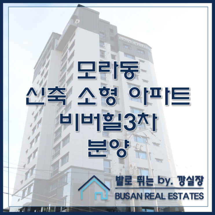 모라동 신축 소형 아파트 비버힐3차 분양