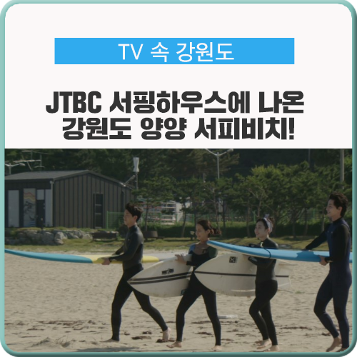  예능 프로그램 'JTBC 서핑하우스'에 나온 강원도 양양 서피비치!