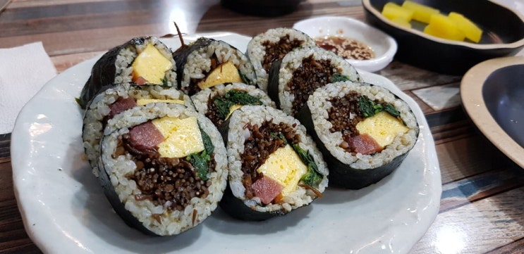  왼손으로 쓰는 감사 일기 - day60, '톳김밥'감사