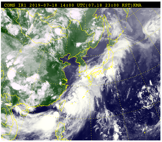 5호 태풍 다나스 주말 상륙 일본기상청이 틀려야해