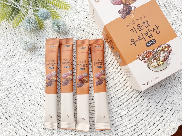  천연기능성요리분말 기운찬 우리밥상 요리할 때 한 포씩 간편하게