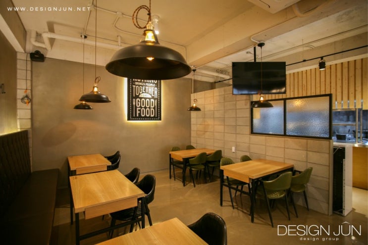  빈티지 & 젠스타일 컨셉 돈가스집 인테리어 [디자인준/DESIGN JUN]