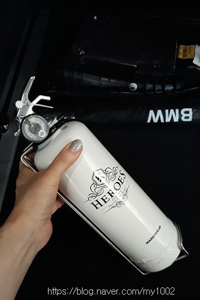  차량용소화기-마커스랩 예쁜소화기 남편 새차에 장착!
