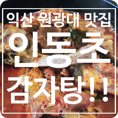 [익산 원광대 맛집] 인동초 감자탕,막걸리