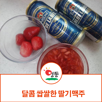  맛있는 과일맥주 달콤쌉쌀한  딸기맥주 만들기 !
