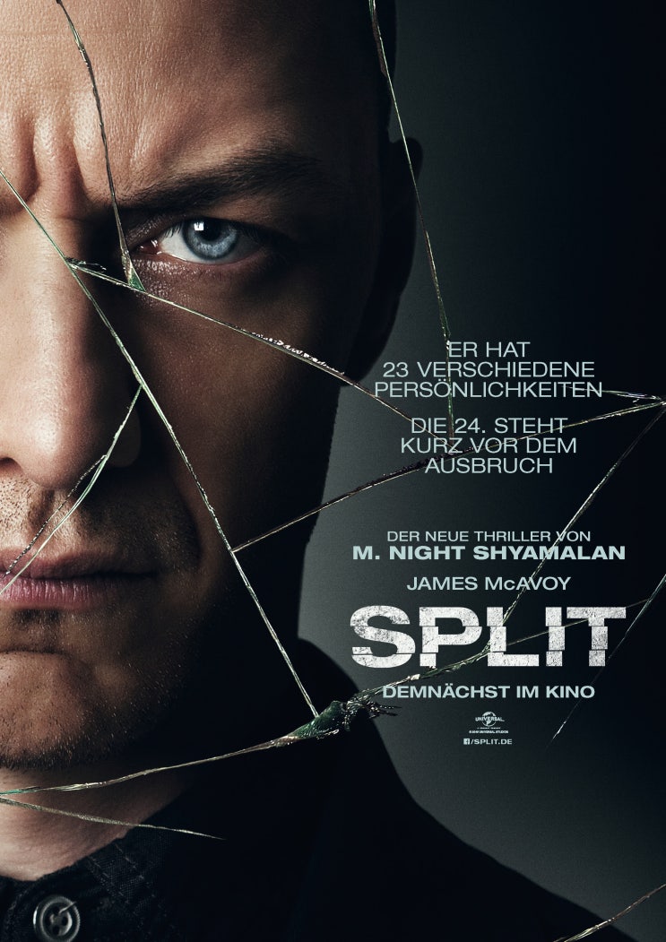  Glass 시리즈의 두 번째, 23 아이덴티티 (Split, 2016)