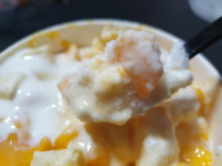  설빙 애플망고치즈 빙수