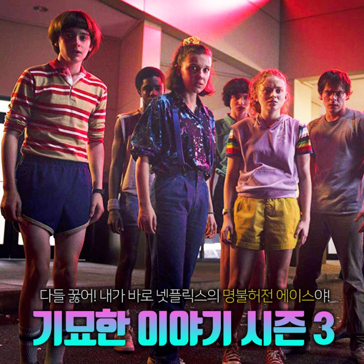  기묘한 이야기 시즌 3 "다들 꿇어! 내가 바로 넷플릭스의 명불허전 에이스야!"