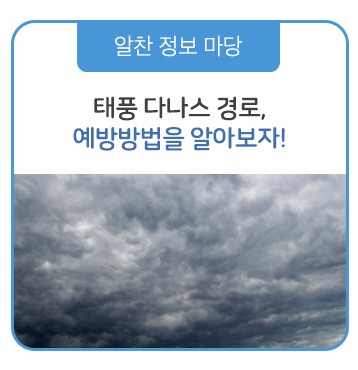  태풍 다나스 경로와 태풍 대비 예방 방법을 알아봅시다!