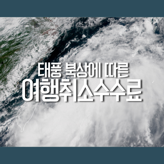  태풍 다나스, 여행 취소 수수료는?