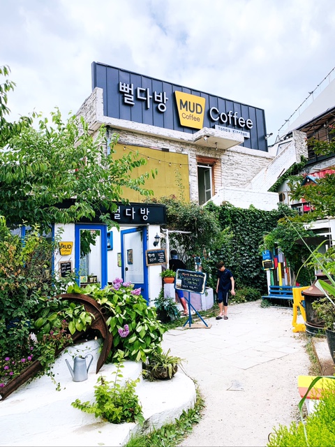 인천 분위기 좋은 카페 : 인천 선재도 뻘다방 바다가 보이는 인 스타 카페